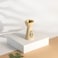 Otantik Naqsh Porcelain Incense Burner9Cm*17.5Cm, Ivory/Gold