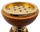 Akdc Metal Incense Burner 12Cm*40Cm, Gold/Wooden