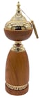 Akdc Metal Incense Burner 12Cm*40Cm, Gold/Wooden