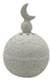 Akdc Spherical Incense Burner 10Cm*15Cm,Gypsum And Pop Material, White