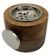 Akdc Wooden And Metal Incense Burner 10Cm*8Cm, Silver