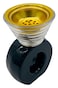Akdc Ceramic Incense Burner 8.5Cm*13Cm, Black