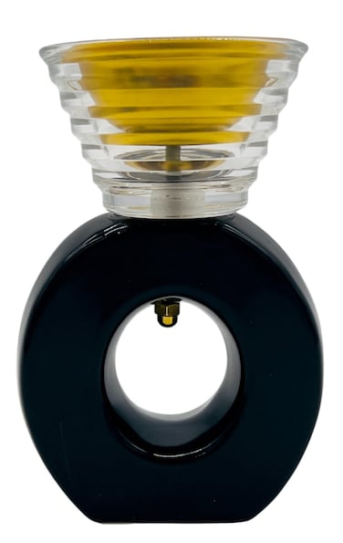 Akdc Ceramic Incense Burner 8.5Cm*13Cm, Black