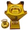 Akdc Metal Incense Burner 25Cm*10Cm, Gold