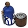 Akdc Incense Burner With Wooden Base And Metal Cover 22Cm*8Cm*8Cm, Blue