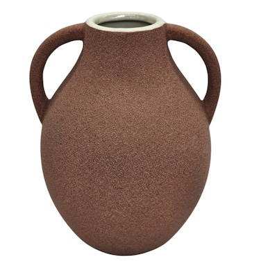 Akdc Ceramic Vase Home D&eacute;cor Accents Table With Handle-27Cmx7Cm-Pink&amp;White