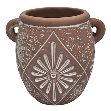 Akdc Ceramic Vase Home D&eacute;cor Accents Table With Handle-14Cmx10Cm-Pink