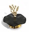 Baykar 1 Tier Dates Plate Golden Black 12Cm