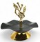 Baykar 1 Tier Dates Plate Golden Black 12Cm