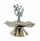 Baykar 1 Tier Dates Plate Silver Black 12Cm