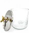 Glass Canister With Silver Lid 18Cm
