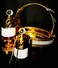 Incense Burner With Tray Set Golden White