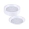 Ecno Pack Disposable Round Plastic Food Serving Plates 9 Inch- 20 Pieces