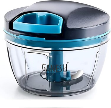 Ganesh Wonder Kitchen Dori Handy Vegetable and Fruit Manual Onion Dry Fruit Salad Maker (470 ml Grey)