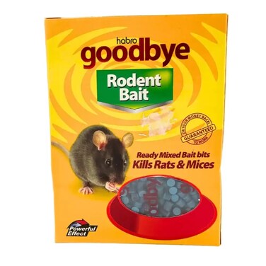 Goodbye Rodent Bait Ready Mixed Bait Bits Kills Rats And Mices- 100gms