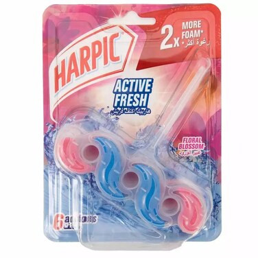 Harpic Active Fresh Toilet Block, Floral Blossom- 35gms