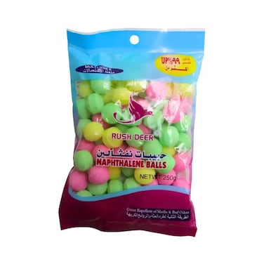 Rush Deer Naphtalene Ball Great Repellent of Moths and Bad Odors- 250 gm