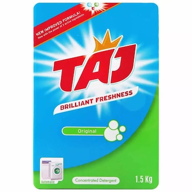 Taj Brilliant Freshness Original Detergent Powder- 1.5Kg