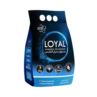 Loyal Powder Detergent with Long-Lasting Scent and Enzyme Action- 3Kg