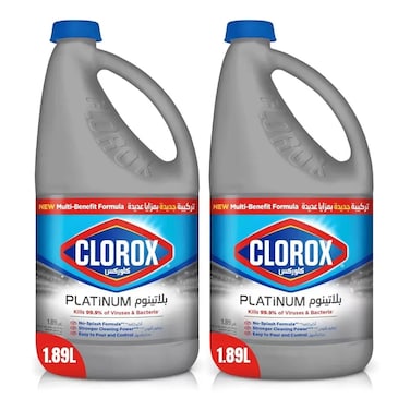 Platinum Bleach Kills 99.9percent Of Virus And Bacteria- 2X1.89Ltr