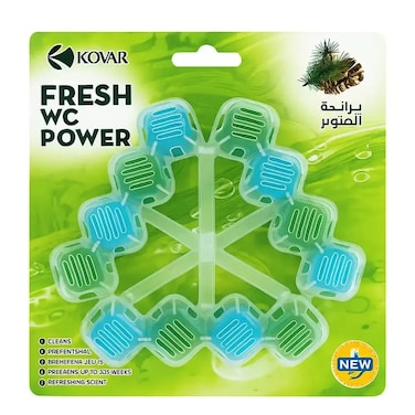 Kovar Pine Scented Toilet Rim Block Cleaner In Square Shape For Clean And Refreshing Scent