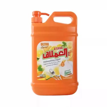 Al Emlaq Double Force Dishwashing Liquid Soap With Ultra Orange Fragrance- 1800ml