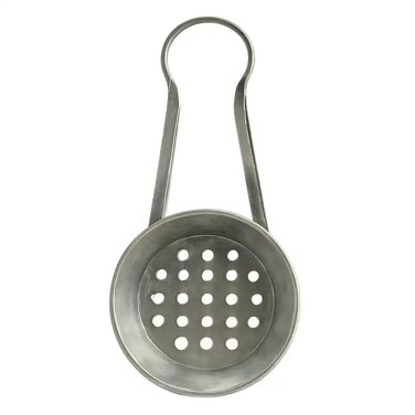 Charcoal Burner Starter Stove Pot With Holes- Silver