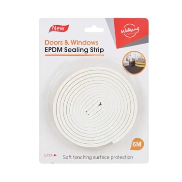 Doors And Windows Epdm Sealing Strip Weather Strip Self Adhesive Door Seal- 6M
