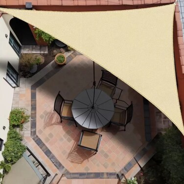 Triangle Sun Shade Sail Waterproof Durable Sunscreen Canopy Uv Block For Outdoor Use