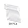 Falcon Disposable Clear Plastic Tea Spoons 6.5 Inch Size- 50Pcs