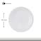 Kovar Disposable Round Foam Plates Eco-Friendly And Lightweight- White 10-Inch Pack Of 25Pcs