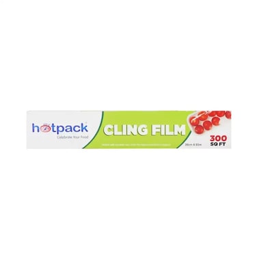 Hotpack Cling Film For Wrapping Covering Fresh Food Storage- 300 Sq Ft