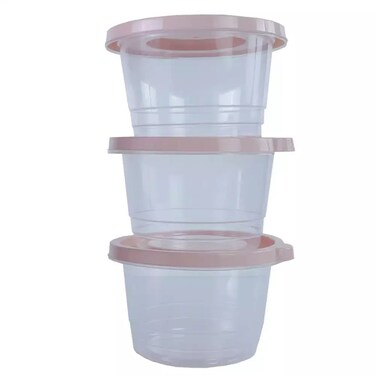 Bager Eco-Fresh Round Storage Container Food Storage Container- 3X1230Ml