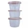 Bager Eco-Fresh Round Storage Container Food Storage Container- 3X1230Ml