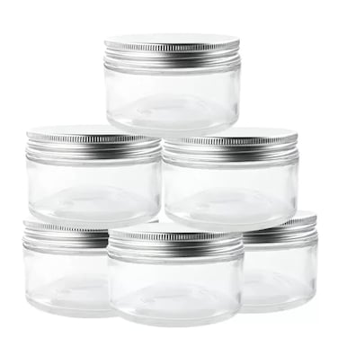 Plastic Storage Jar Kitchen Food Storage Containers For Pantry Organization - 6X250Ml