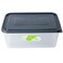 Freshlife Elegant Rectangular Storage Box And Container With Lid Gray-500Ml