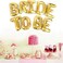Non Floating Bride To Be Foil Balloons Set 16Inch For Bachelorette Party- Golden Pack Of 3
