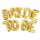 Non Floating Bride To Be Foil Balloons Set 16Inch For Bachelorette Party- Golden Pack Of 3