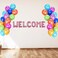 Non Floating Welcome Balloons Set 16Inch Letter For Welcoming Party- Rose Gold Pack Of 3