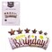 Party Fun Happy Birthday Printed Party Fun Foil Balloon With Star- 76Cm Pack Of 3