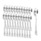 Long Handle Plastic Disposable Spoon 10Cm For Party Use Silver- 12Pcs Pack Of 3