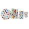 Multi-Color Dots Party Tableware Party Disposable Set- Set Of 6 Pack Of 3