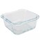 Airtight Glass Container, Food Storage Containers with Snap Locking Lids- 370ml