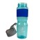 BPA Free Leak Proof Clear Transparent Water Bottle With Straw And Ice Tube 700ml- Blue