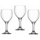 Lav Misket Goblet Clear Elegan Wine Glassware Set 210CC- 3pcs