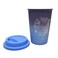 Kookee Ceramic Tall Coffee Tumbler with Silicone Lid- Blue