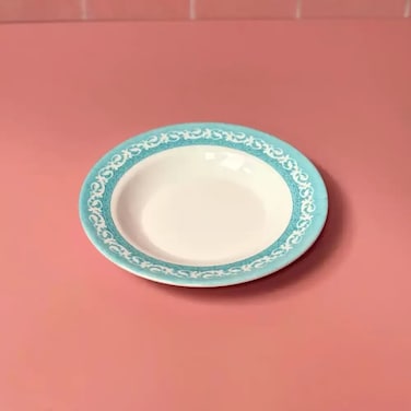 Sarvah Melamine 7 Inch Coring Ware Floral Designed Soup Plate- White