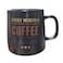 Royalford Every Morning Coffee Printed Stoneware Ceramic Mug- Black
