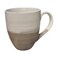 Ceramic Double Color Shade Embossed Design Stoneware Coffee Mug- Multicolor