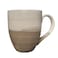 Ceramic Double Color Shade Embossed Design Stoneware Coffee Mug- Multicolor